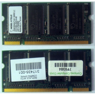 Модуль памяти 256MB DDR Memory SODIMM в Коврове, DDR266 (PC2100) в Коврове, CL2 в Коврове, 200-pin в Коврове, p/n: 317435-001 (для ноутбуков Compaq Evo/Presario) - Ковров